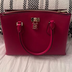 Michael Kors Crimson Satchel Structured Elegant